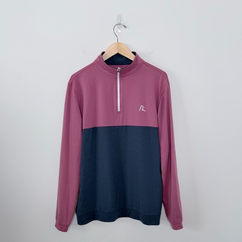 RHOBACK Heather Performance Q-Zip Men's Performance golf office logo Size M